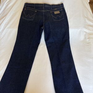 Wrangler jeans  Mens 38x32 947 STR Wash Cowboy Rodeo Stretch Dark Wash